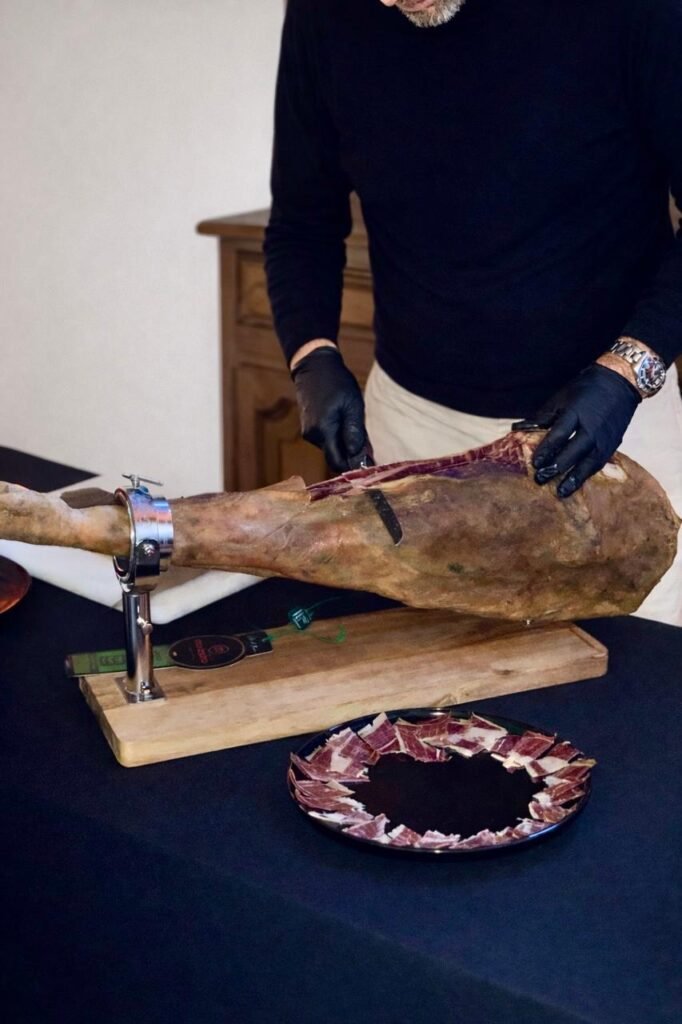 animation découpe de jambon traiteur